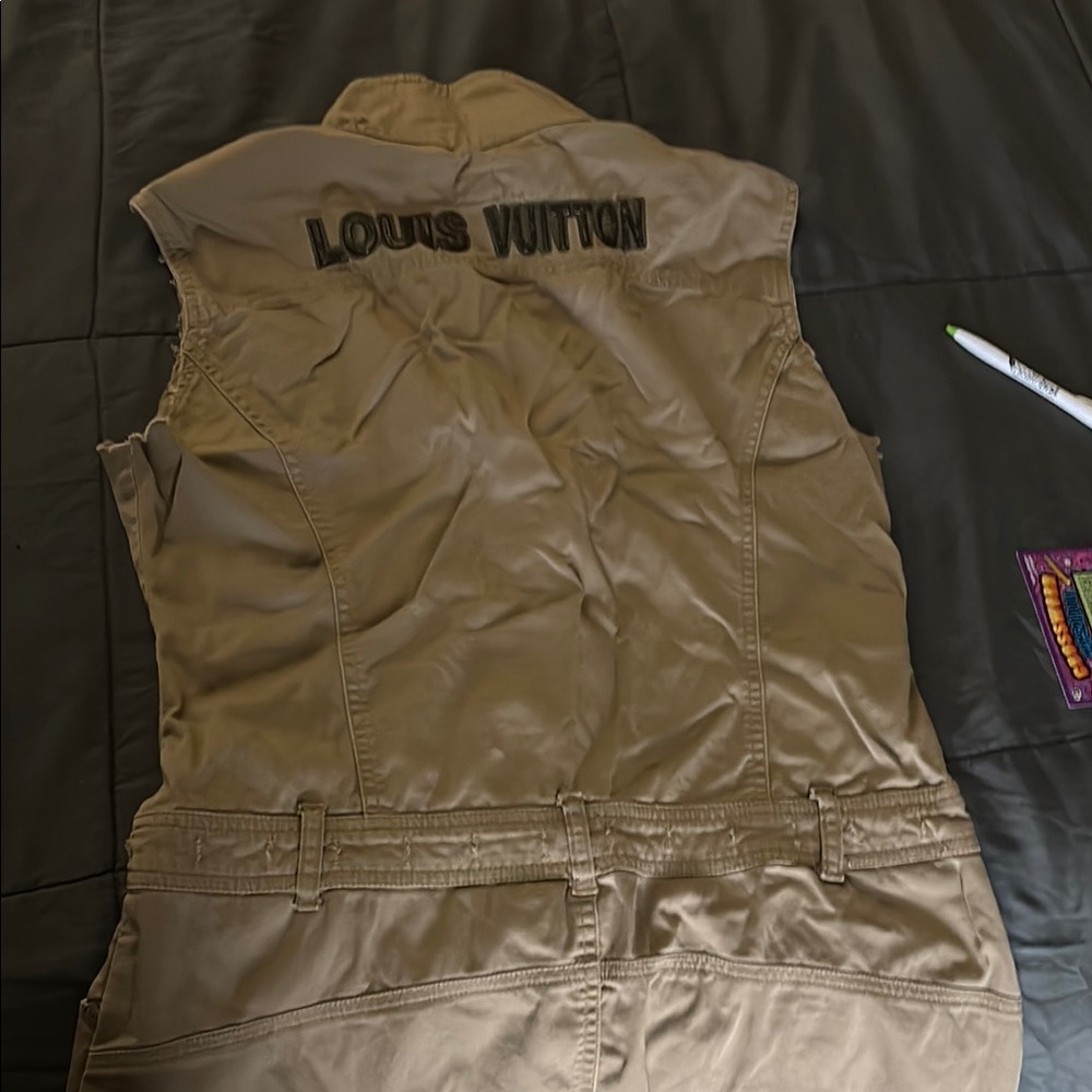 Louis Vuitton Beige Sleeveless Jacket